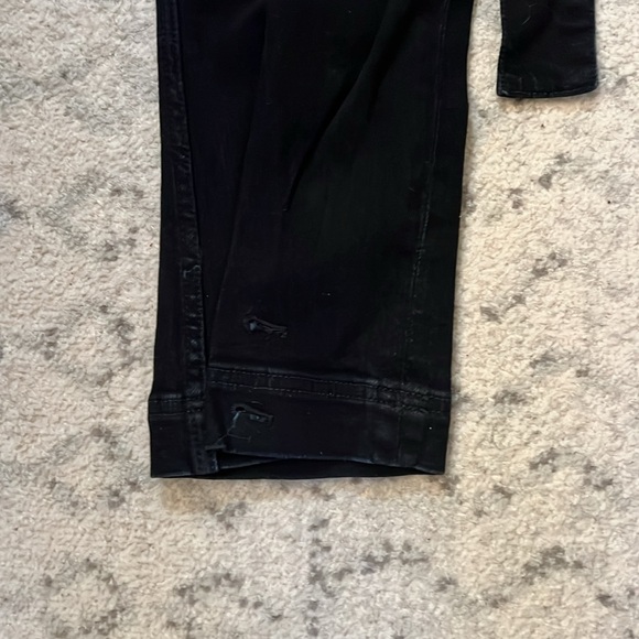 something navy black jean pants with tie belt great condition size 00 - Picture 5 of 6